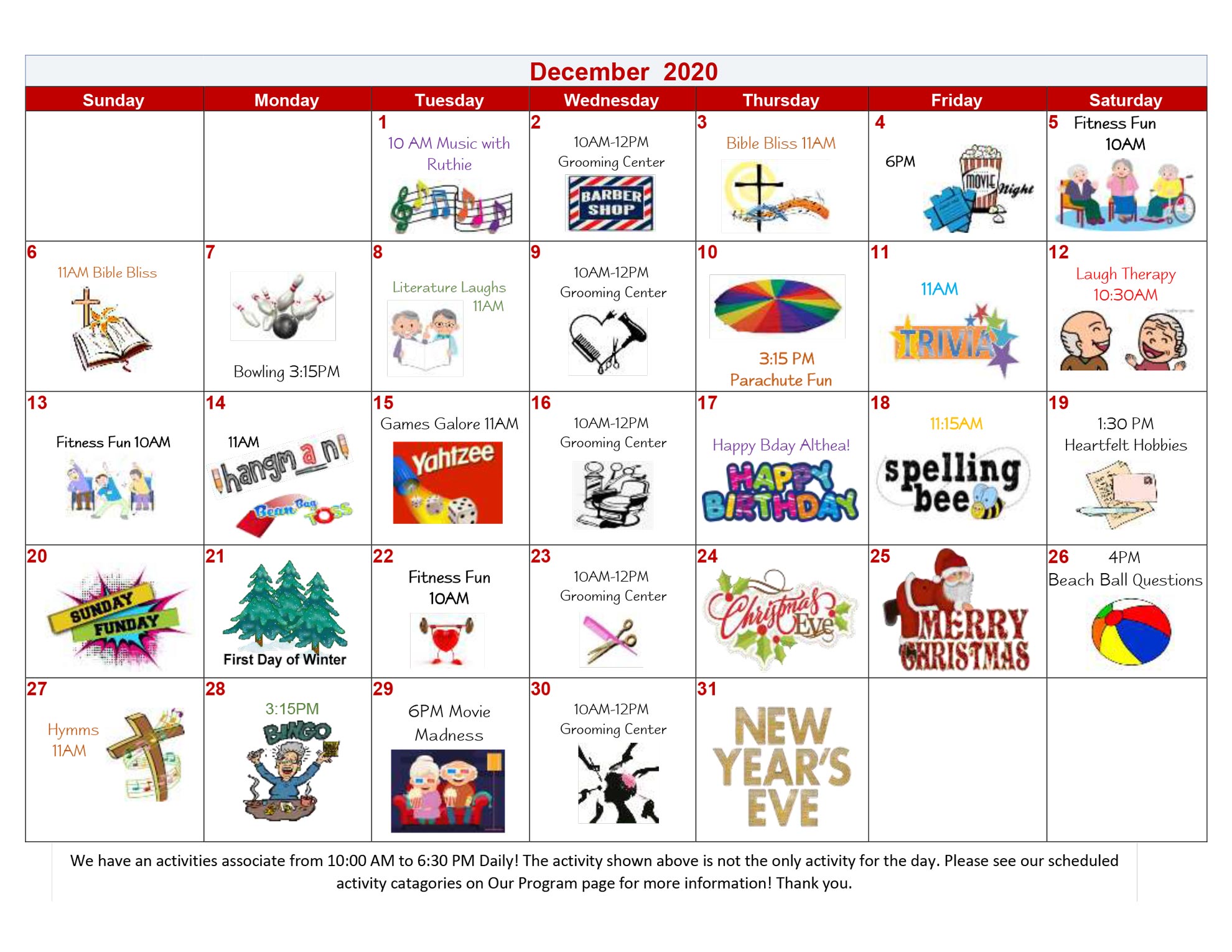 Activities Calendar Sensations Memory Care Residence Sensations Activities Calendar Sensations Memory Care Residence Sensations